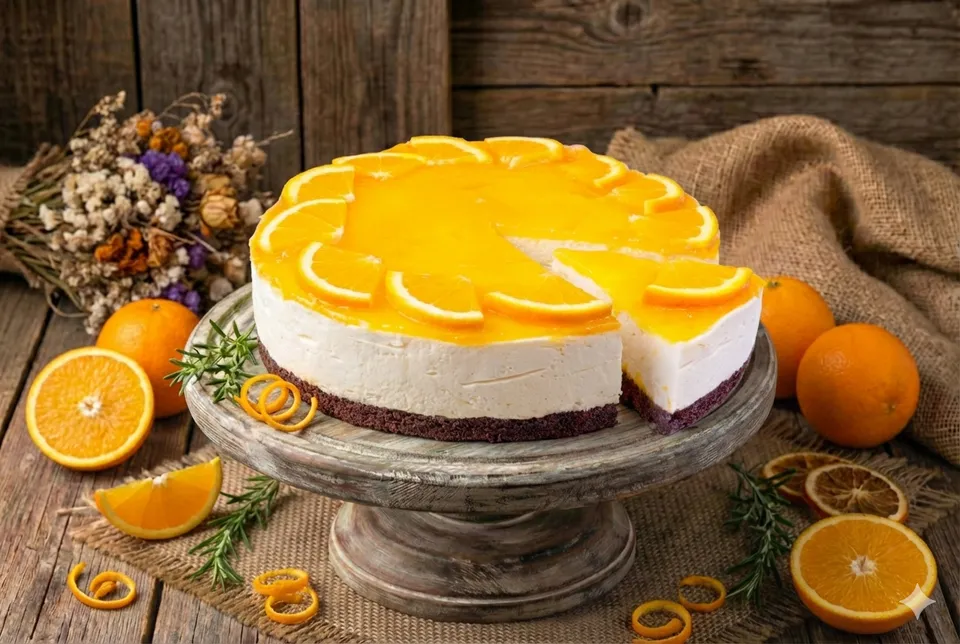 Pomerančový cheesecake (kus)