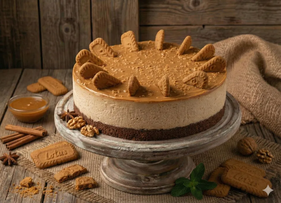 Lotus cheesecake